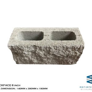 6 inch rockface side view