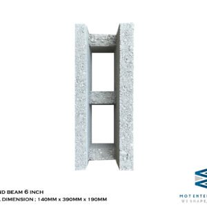 bond beam 6 inch front view